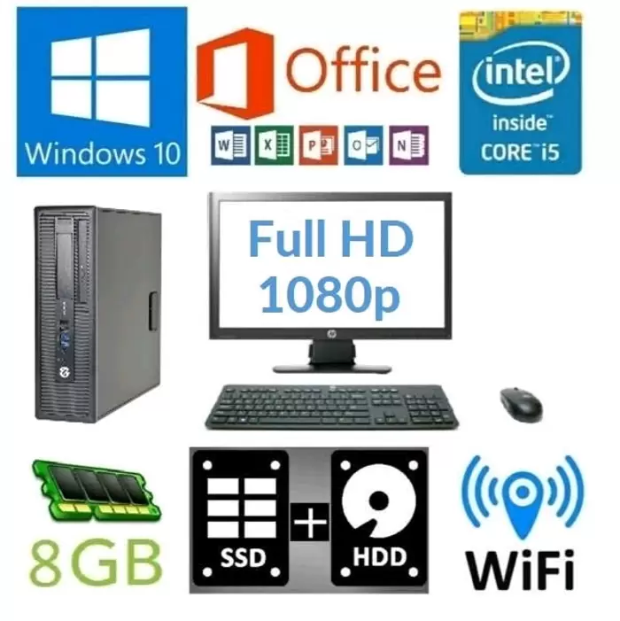 $349 Complete win10/ms office i5 package | ssd | 8gb | wifi |