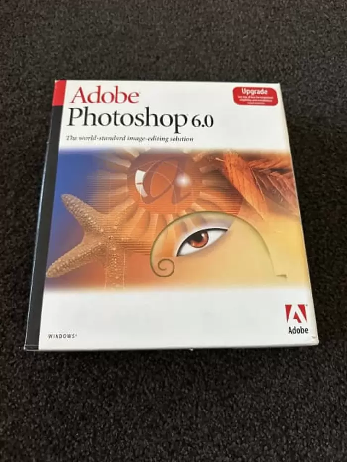 $100 Adobe photoshop 6 upgrade for pc big box