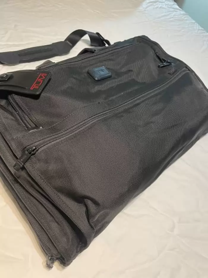 $890 Tumi garment tri-fold carry on alpha