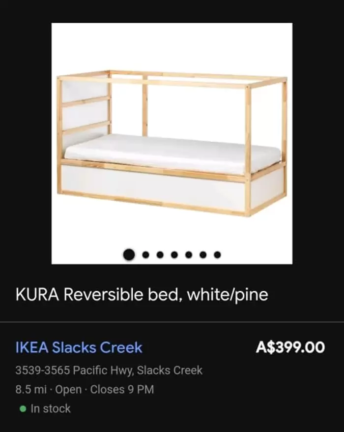 $200 Ikea KURA Reversible kids bunk bed